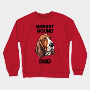 Basset Hound Dad Funny Gift Dog Breed Pet Lover Puppy Crewneck Sweatshirt